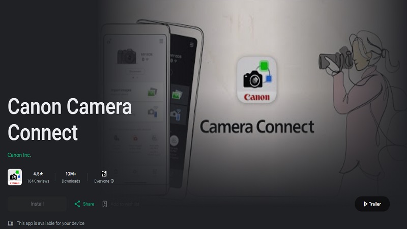 how to connect Canon Camera Connect
